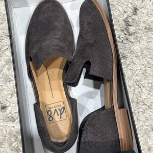 Dolce Vita Dark Gray Suede Loafers